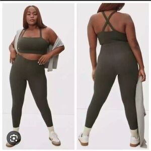 Everlane The Perform Sculpt Legging Forest Green Size Small